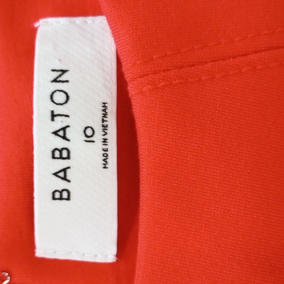Aritzia Babaton Miguel Dress In Flame Scarlet Color, Size 10 - New! - Picture 10 of 13